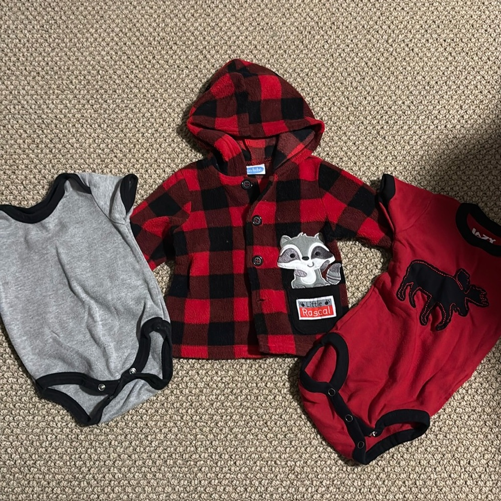 3 Piece Plaid Set